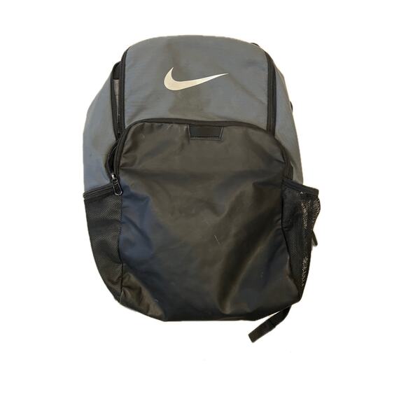 Nike Gray Black Brasilia Backpack 30L - Picture 1 of 5